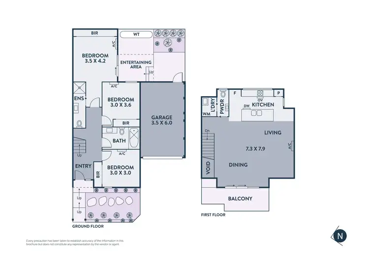 Floorplan of Homely townhouse listing, 2c Cowper Street, Preston VIC 3072