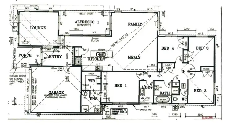 Floorplan of Homely house listing, 44 Whistler Concourse, Wodonga VIC 3690