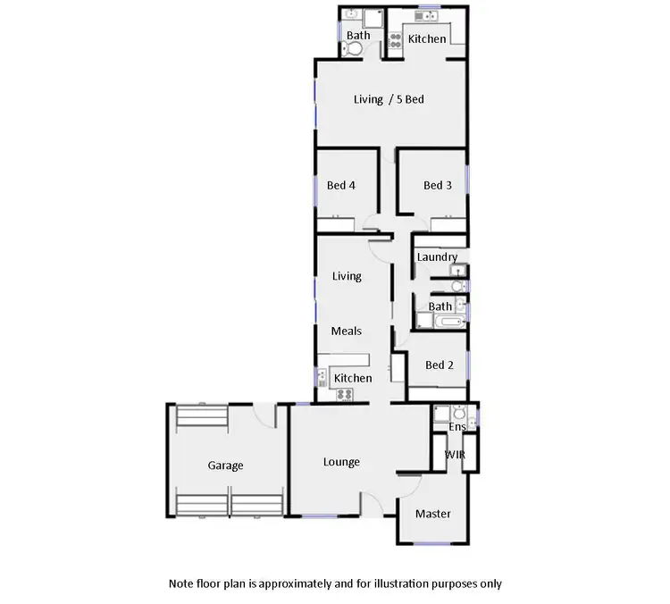 Floorplan of Homely house listing, 1 Woorak Court, Mildura VIC 3500