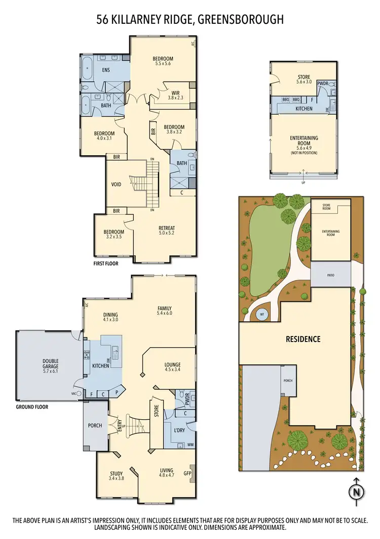 Floorplan of Homely house listing, 56 Killarney Ridge, Greensborough VIC 3088