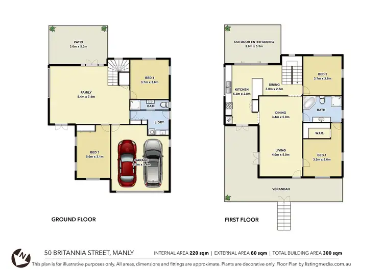 Floorplan of Homely house listing, 50 Britannia Street, Manly QLD 4179