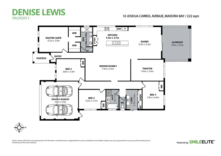 Floorplan of Homely house listing, 10 Joshua Carrol Street, Madora Bay WA 6210