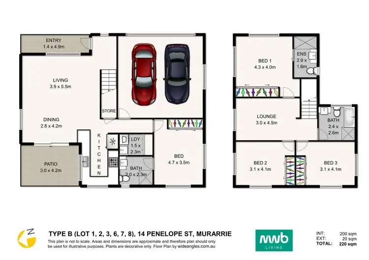 Floorplan of Homely townhouse listing, 6/14 Penelope Street, Murarrie QLD 4172