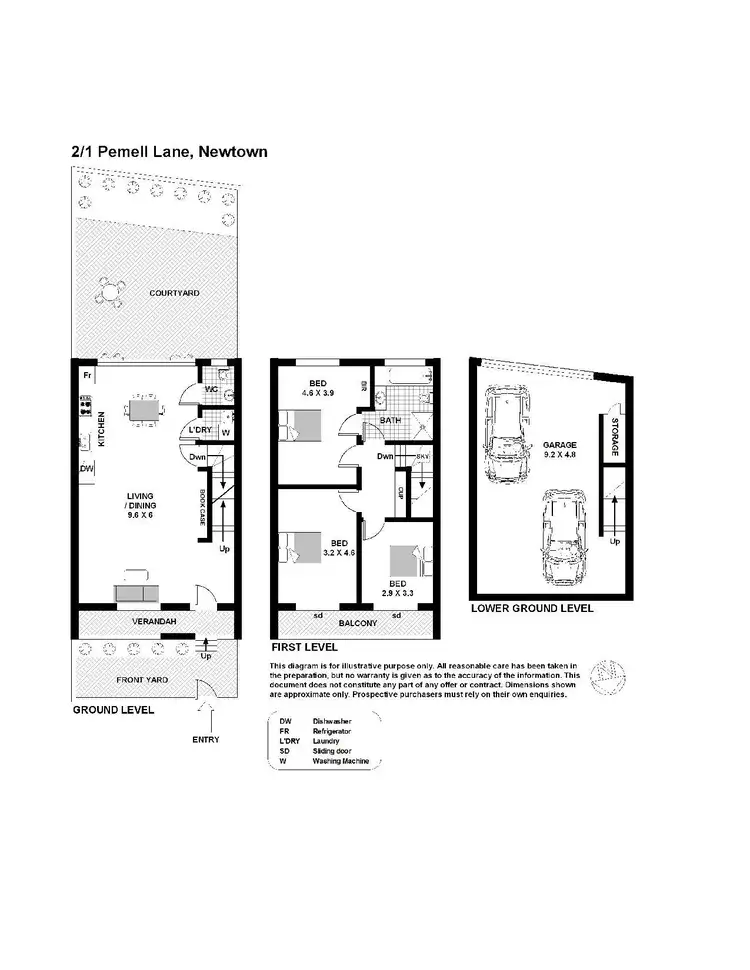 Floorplan of Homely house listing, 2/1 Pemell Lane, Newtown NSW 2042