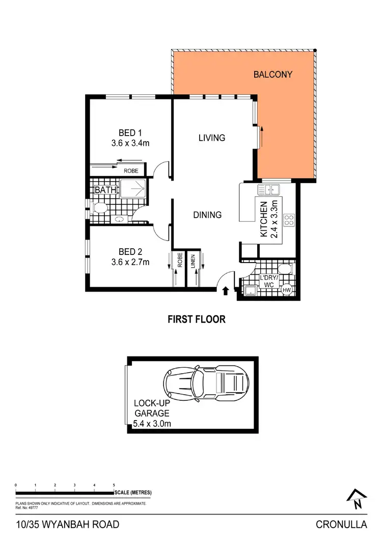 Floorplan of Homely apartment listing, 10/35 Wyanbah Road, Cronulla NSW 2230
