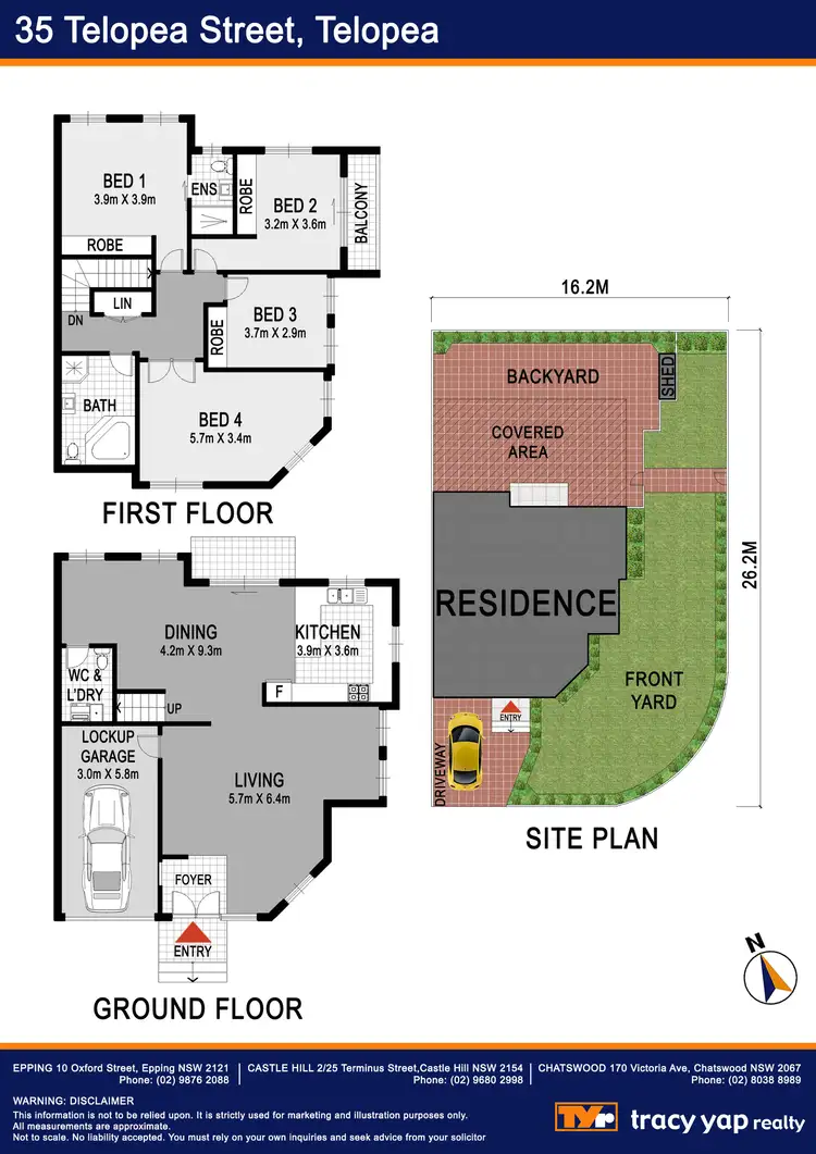 Floorplan of Homely semi-detached listing, 35 Telopea Street, Telopea NSW 2117