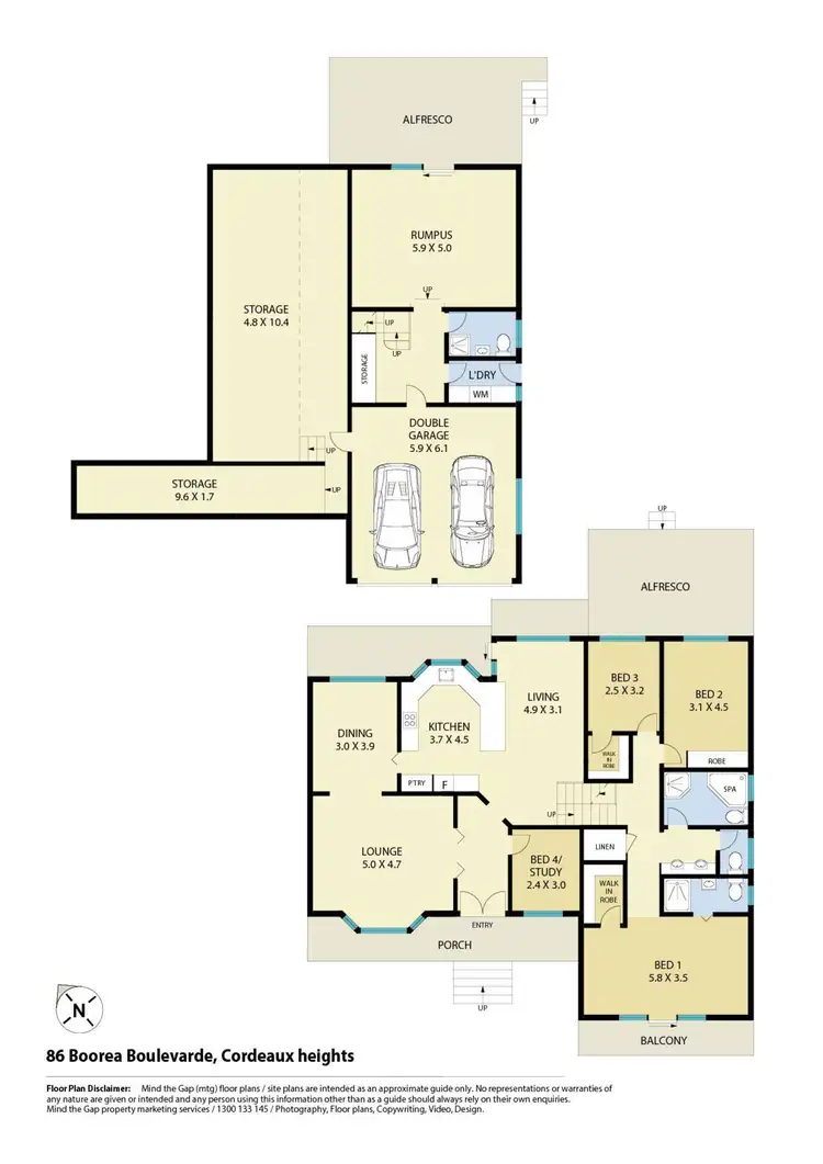 Floorplan of Homely house listing, 86 Booreea Boulevard, Cordeaux Heights NSW 2526