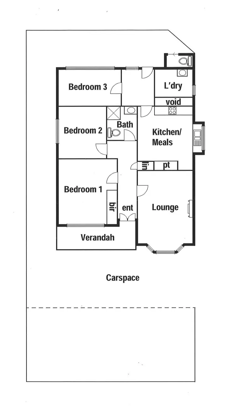 Floorplan of Homely unit listing, 1/4 Kenilworth Street, Reservoir VIC 3073