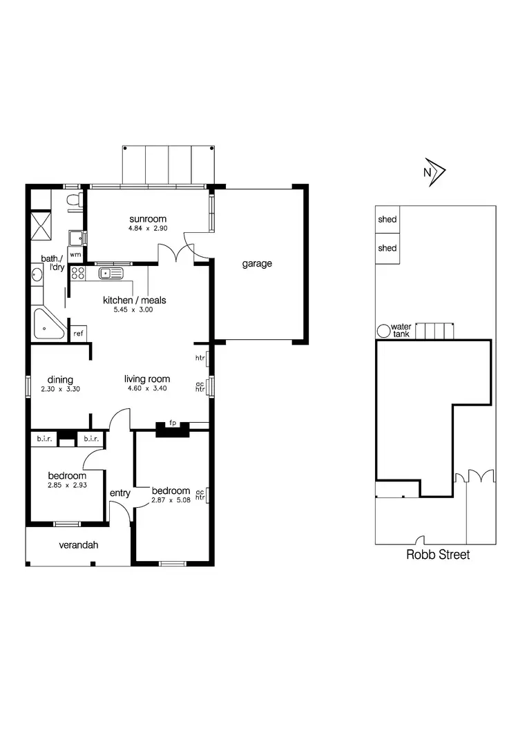 Floorplan of Homely house listing, 21 Robb Street, Spotswood VIC 3015