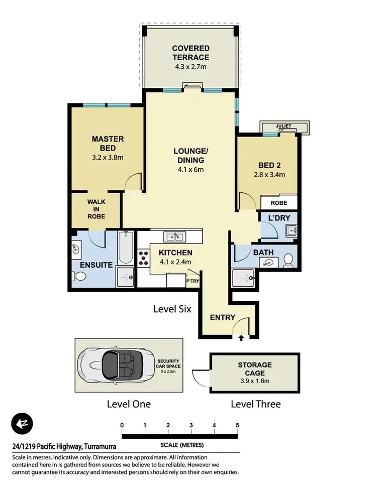 Floorplan of Homely unit listing, Unit 24/1219 Pacific Highway, Turramurra NSW 2074