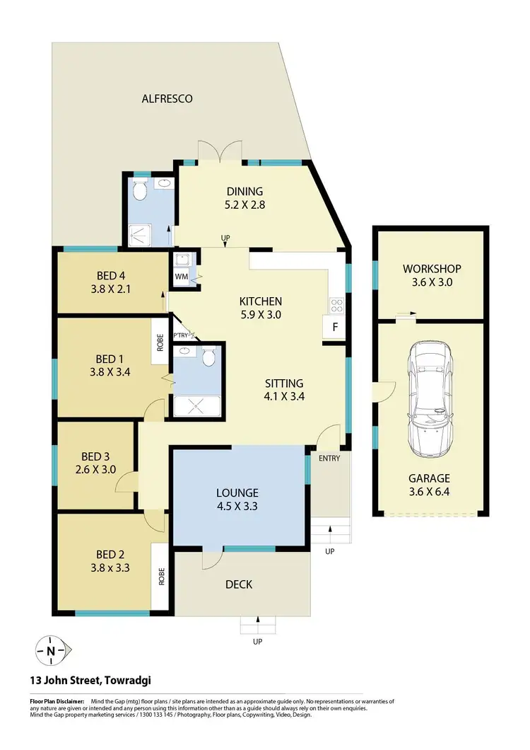 Floorplan of Homely house listing, 13 John Street, Towradgi NSW 2518