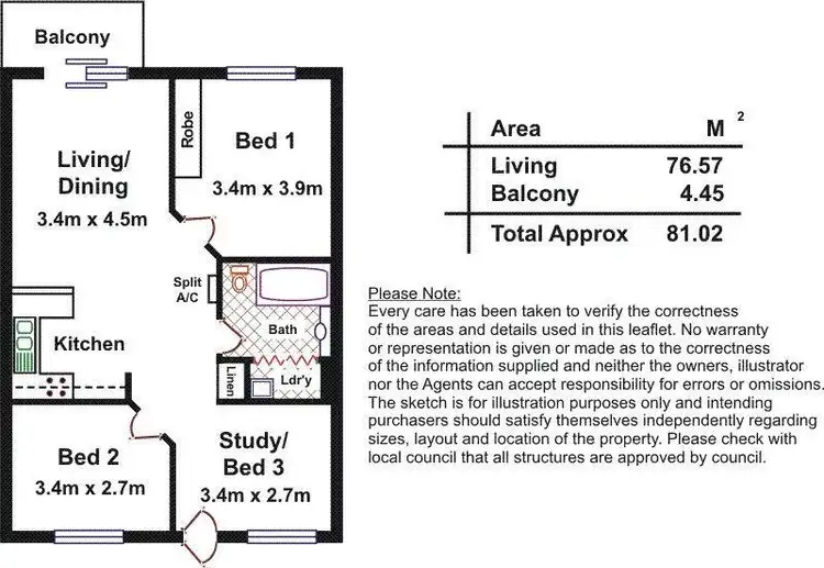 Floorplan of Homely apartment listing, 17/81 Carrington Street, Adelaide SA 5000