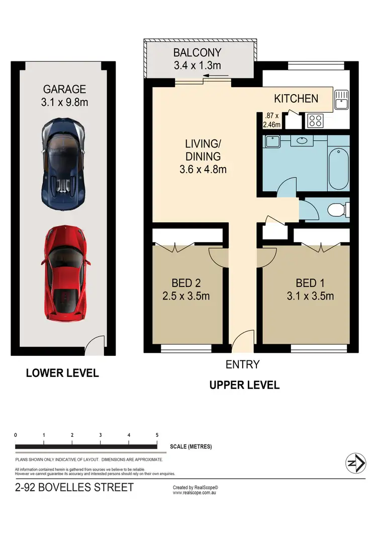 Floorplan of Homely unit listing, Level 1/2/92 Bovelles Street, Camp Hill QLD 4152