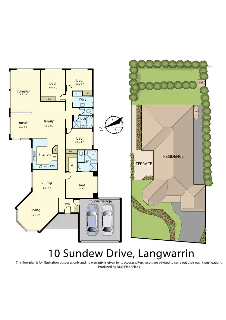 Floorplan of Homely house listing, 10 Sundew Drive, Langwarrin VIC 3910
