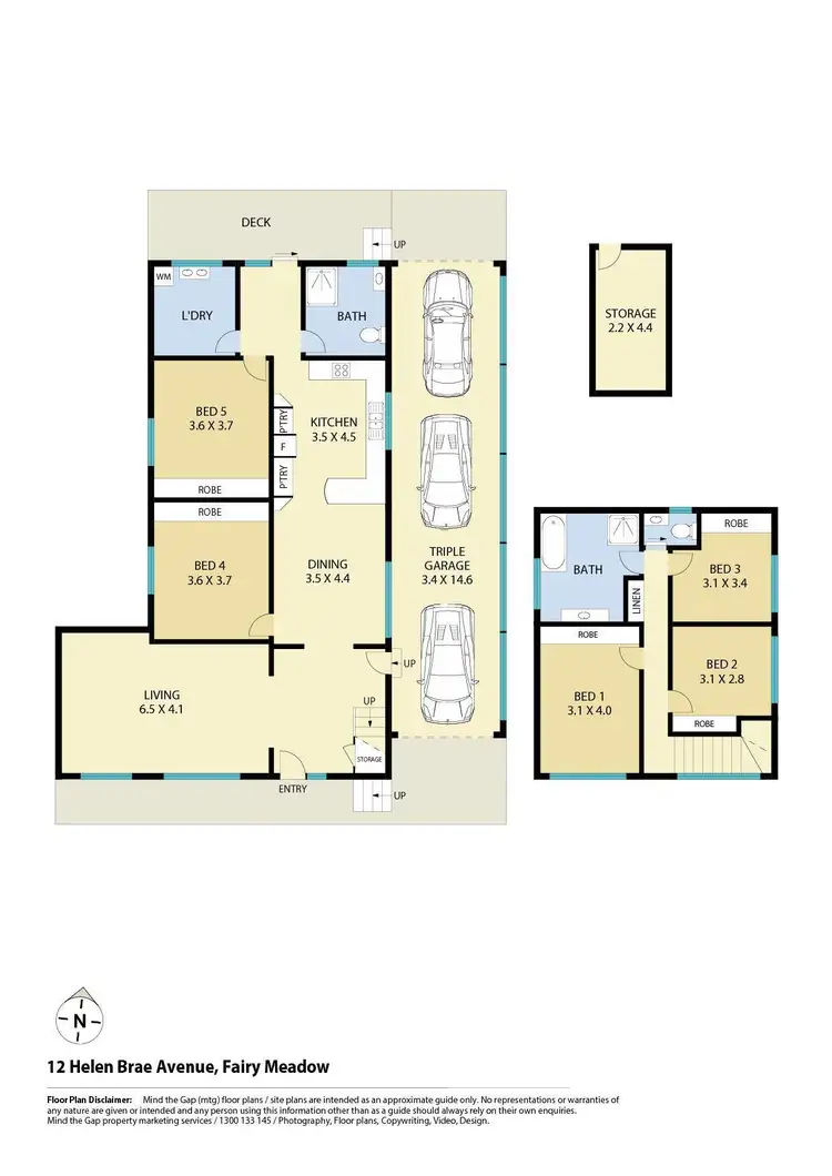 Floorplan of Homely house listing, 12 Helen Brae Avenue, Fairy Meadow NSW 2519