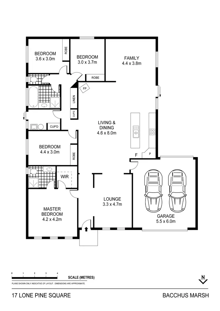 Floorplan of Homely house listing, 17 Lone Pine Square, Bacchus Marsh VIC 3340