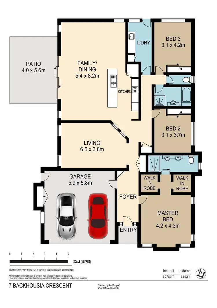 Floorplan of Homely house listing, 7 Backhousia Crescent, Sinnamon Park QLD 4073
