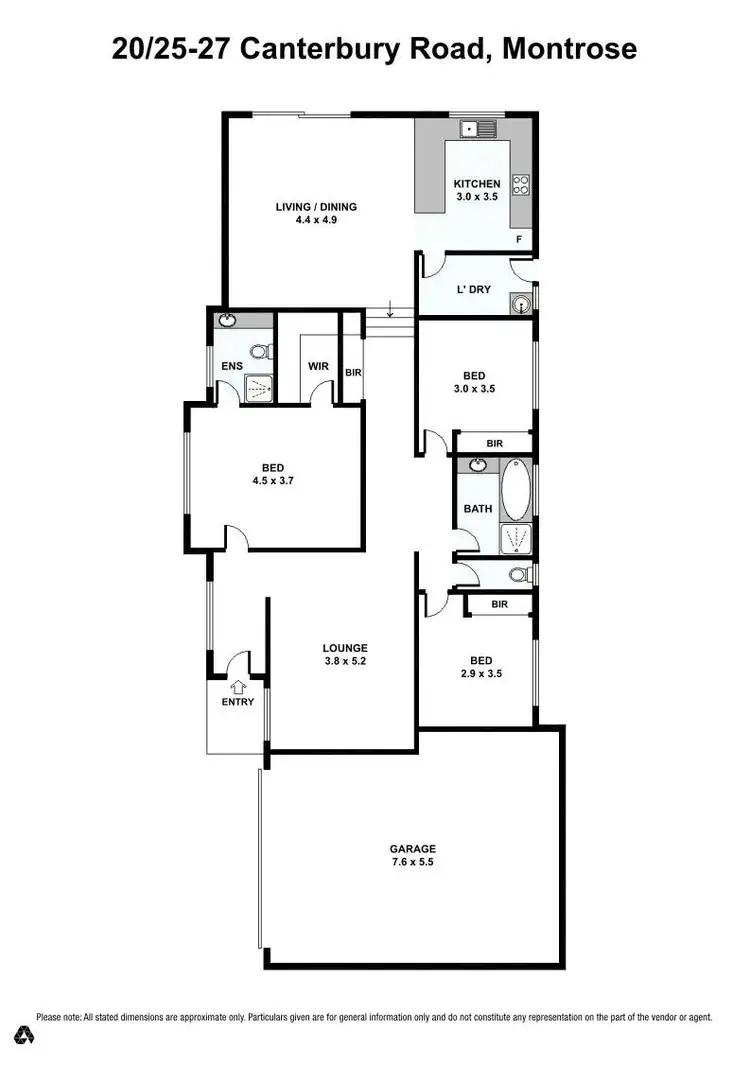 Floorplan of Homely unit listing, 20/25-27 Canterbury Road, Montrose VIC 3765