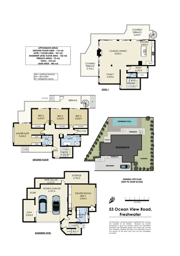 Floorplan of Homely house listing, 53 Oceanview Road, Freshwater NSW 2096