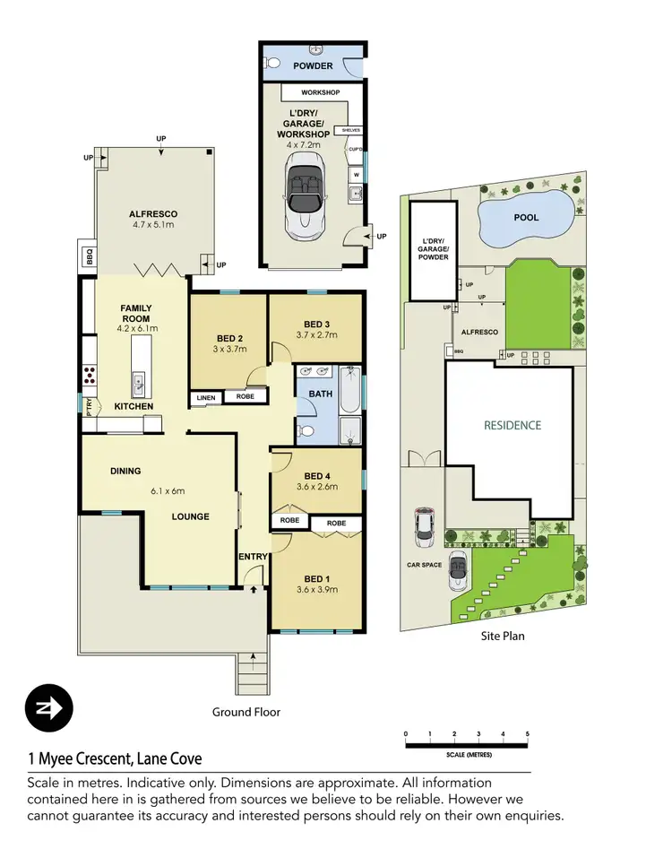 Floorplan of Homely house listing, 1 Myee Crescent, Lane Cove NSW 2066