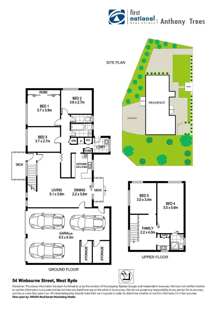 Floorplan of Homely house listing, 54 Winbourne Street, West Ryde NSW 2114