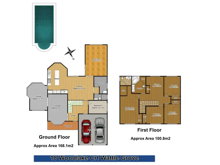 Floorplan of Homely house listing, 18 Woodlake Court, Wattle Grove NSW 2173