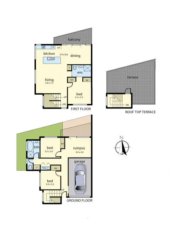 Floorplan of Homely unit listing, 4/4 Osbourne Avenue, Cowes VIC 3922