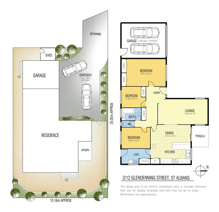 Floorplan of Homely unit listing, 2/12 Glendenning Street, St Albans VIC 3021