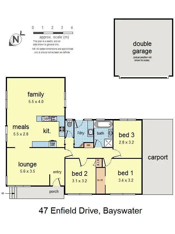 Floorplan of Homely house listing, 47 Enfield Drive, Bayswater VIC 3153