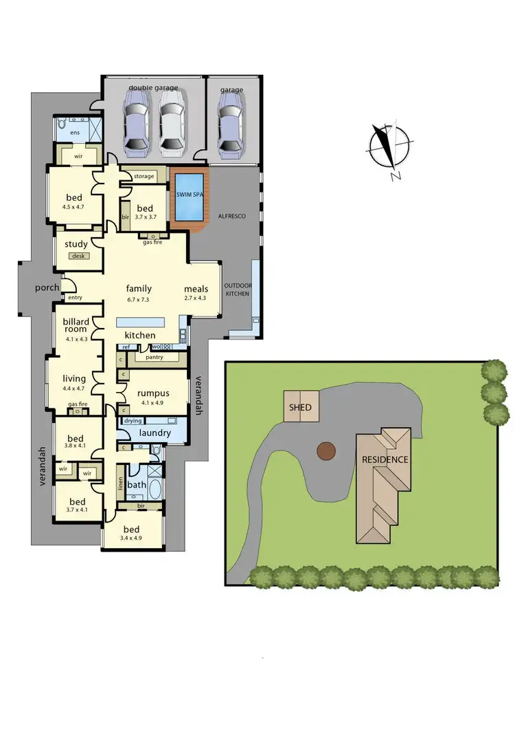 Floorplan of Homely rural property listing, 2A Charlou Court, Drouin VIC 3818