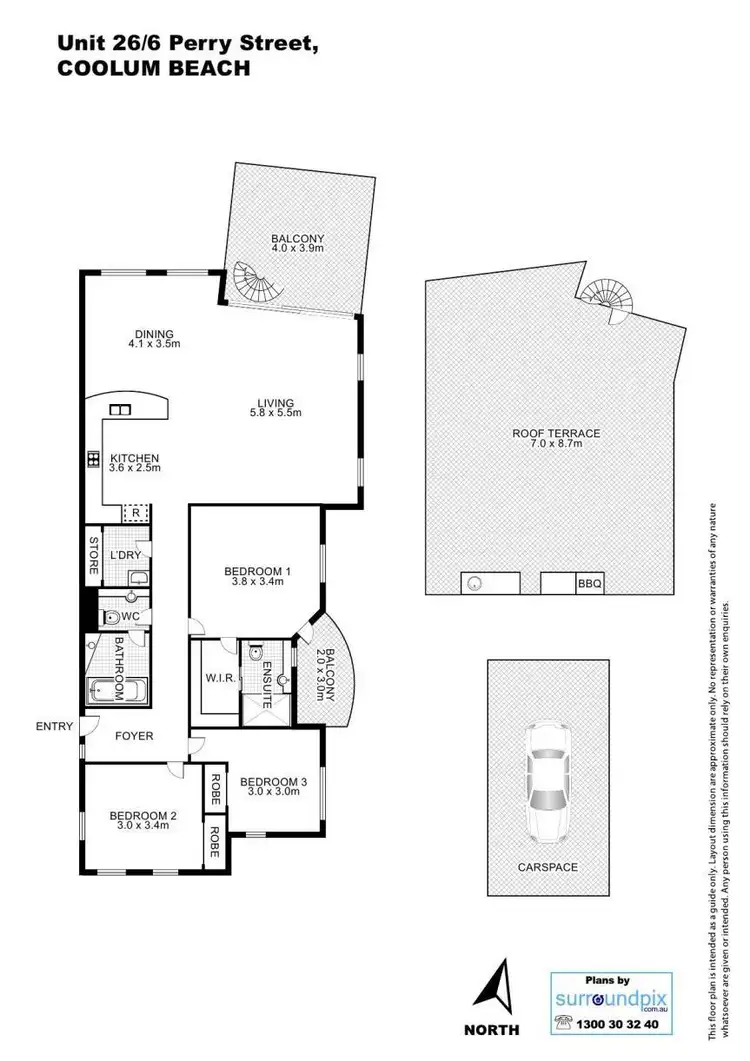 Floorplan of Homely apartment listing, 26/6-8 Perry Street, Coolum Beach QLD 4573