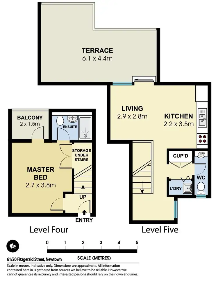 Floorplan of Homely apartment listing, 61/20 Fitzgerald Street, Newtown NSW 2042