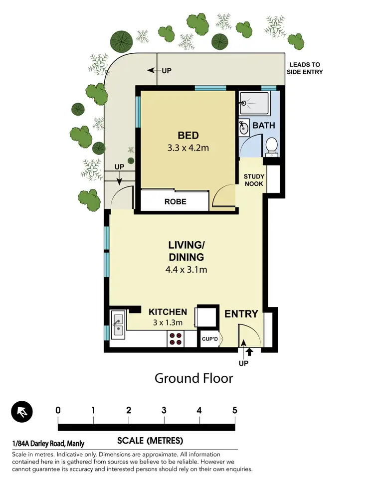 Floorplan of Homely apartment listing, 1/84a Darley Road, Manly NSW 2095