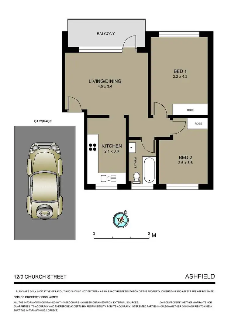 Floorplan of Homely apartment listing, 12/9 Church Street, Ashfield NSW 2131