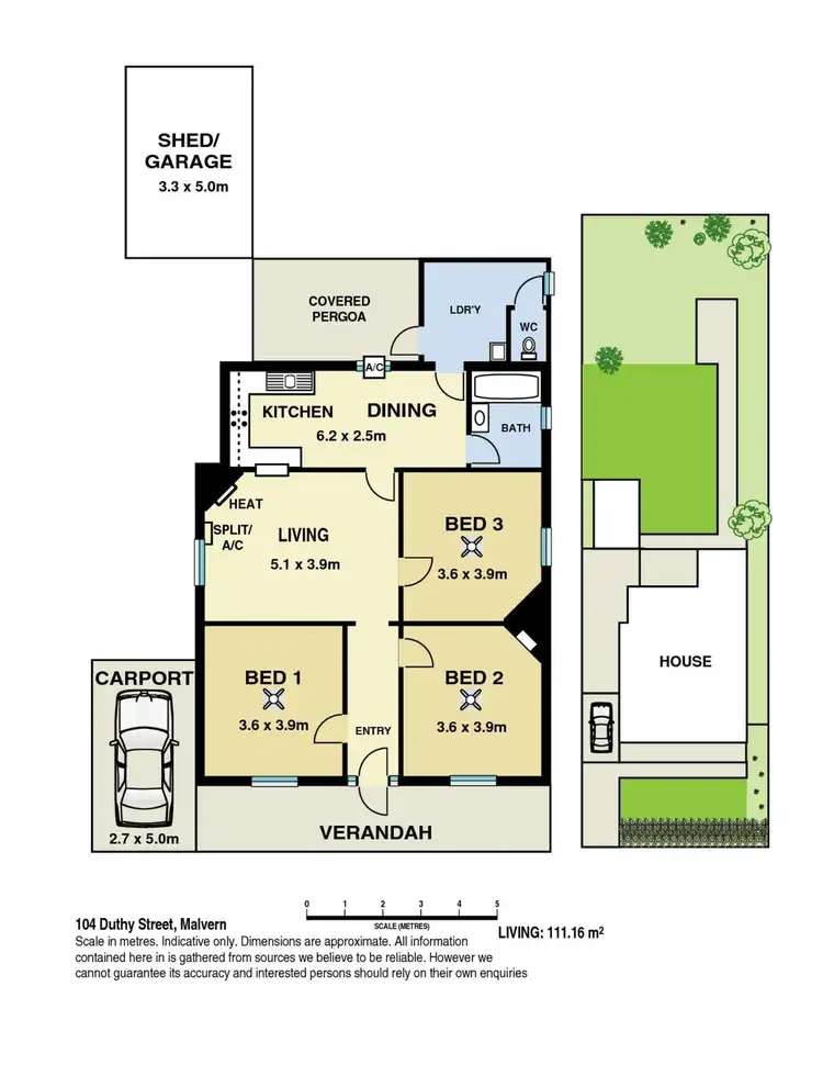 Floorplan of Homely house listing, 104 Duthy Street, Malvern SA 5061