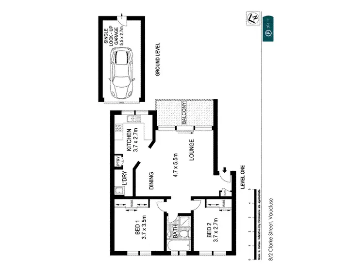Floorplan of Homely unit listing, 8/2-6 Clarke Street, Vaucluse NSW 2030