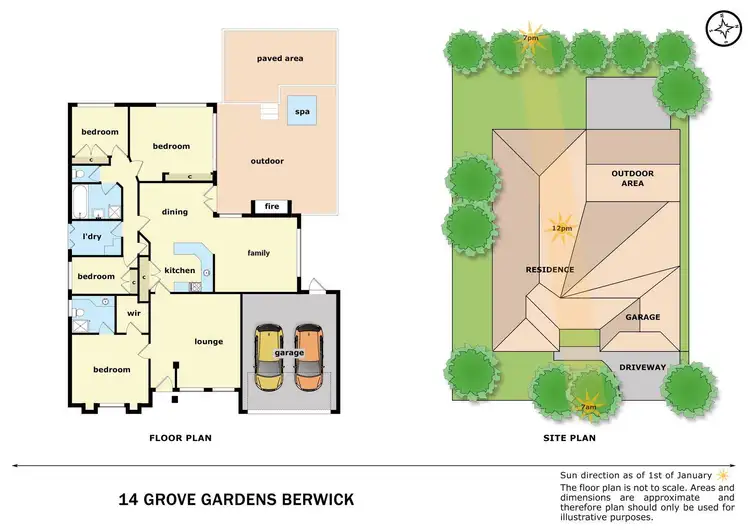 Floorplan of Homely house listing, 14 Grove Gardens, Berwick VIC 3806