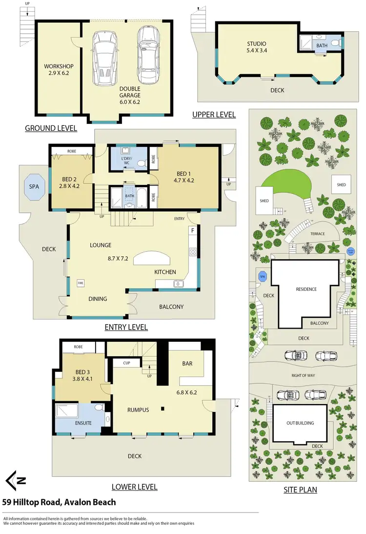 Floorplan of Homely house listing, 59 Hilltop Road, Avalon Beach NSW 2107