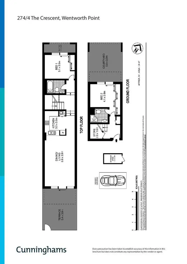 Floorplan of Homely unit listing, 274/4 The Crescent, Wentworth Point NSW 2127