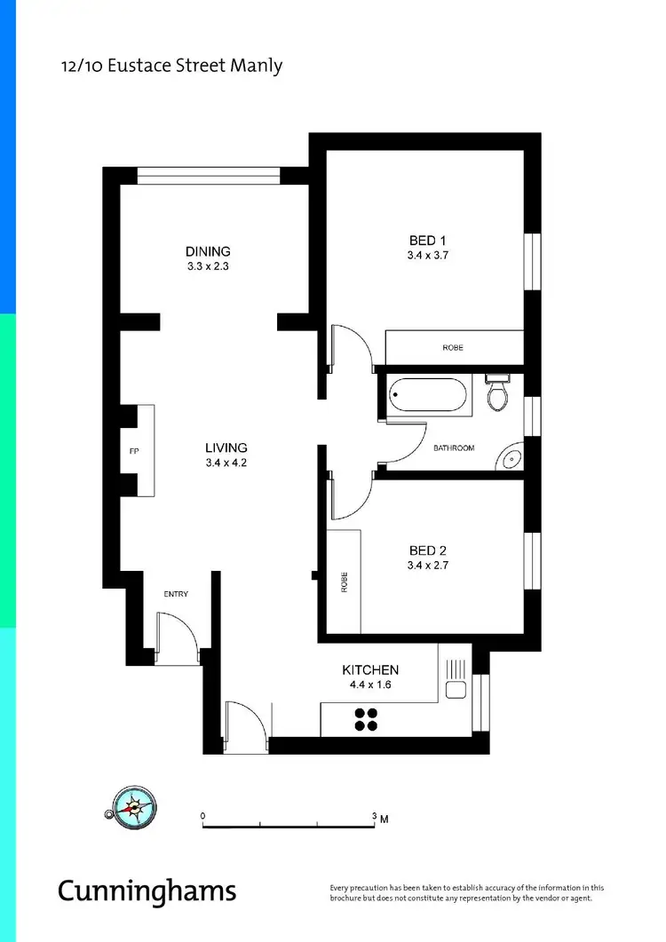 Floorplan of Homely apartment listing, 12/10 Eustace Street, Manly NSW 2095