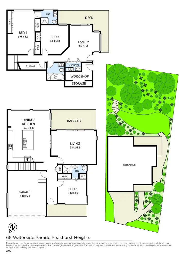 Floorplan of Homely house listing, 65 Waterside Parade, Peakhurst Heights NSW 2210