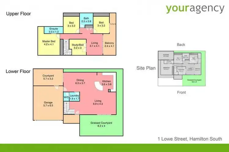 Floorplan of Homely house listing, 1 Lowe Street, Hamilton South NSW 2303