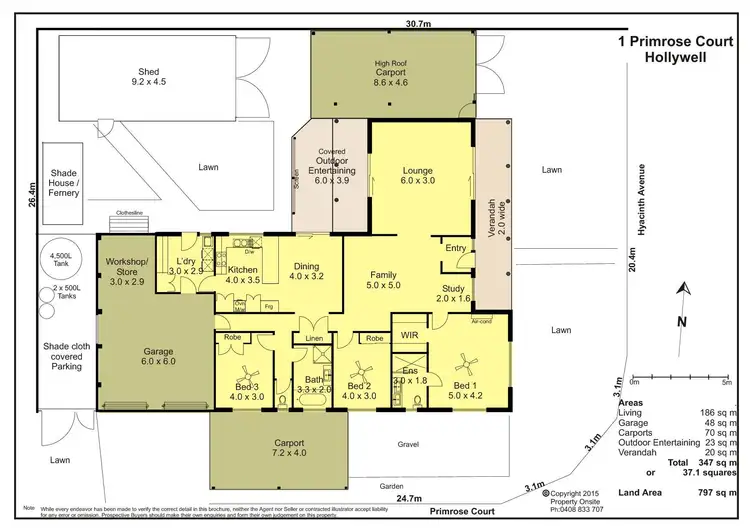 Floorplan of Homely house listing, 1 Primrose Court, Hollywell QLD 4216