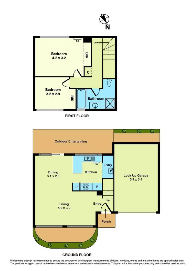Floorplan of Homely townhouse listing, 13/21 Waratah Street, West Footscray VIC 3012