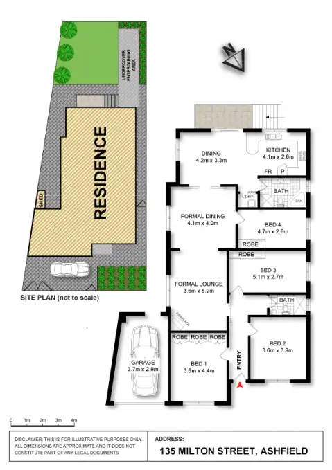 Floorplan of Homely house listing, 135 Milton Street, Ashfield NSW 2131