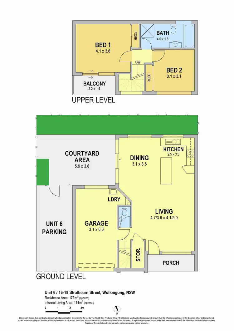 Floorplan of Homely townhouse listing, 6/16-18 Strathearn Avenue, Wollongong NSW 2500