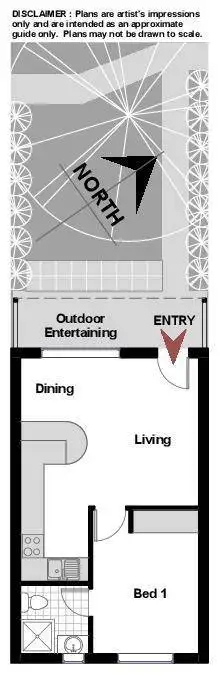 Floorplan of Homely studio listing, 5/46 McMillan Crescent, Narrabundah ACT 2604