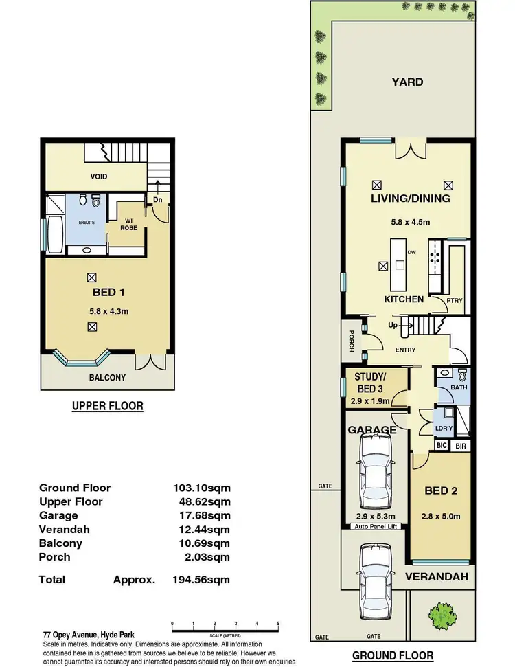 Floorplan of Homely house listing, 77 Opey Avenue, Hyde Park SA 5061
