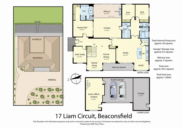 Floorplan of Homely house listing, 17 Liam Circuit, Beaconsfield VIC 3807
