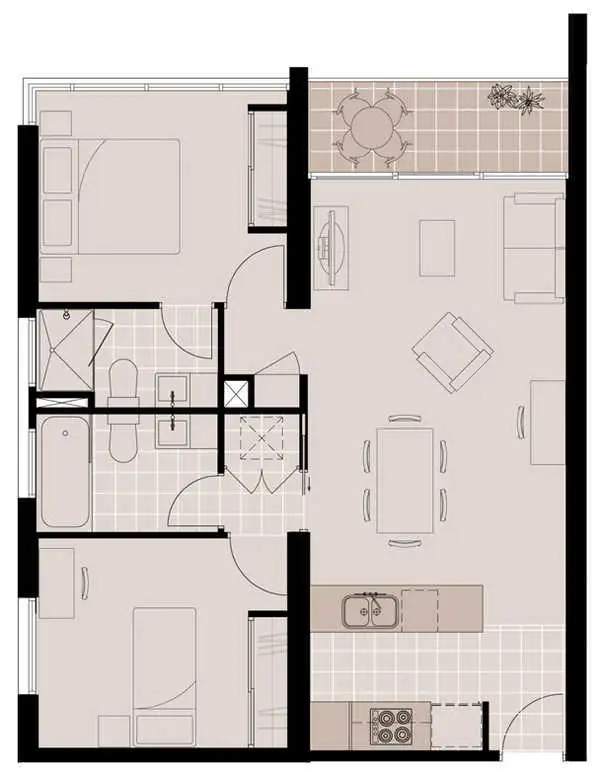 Floorplan of Homely apartment listing, 1401/25 Therry Street, Melbourne VIC 3000